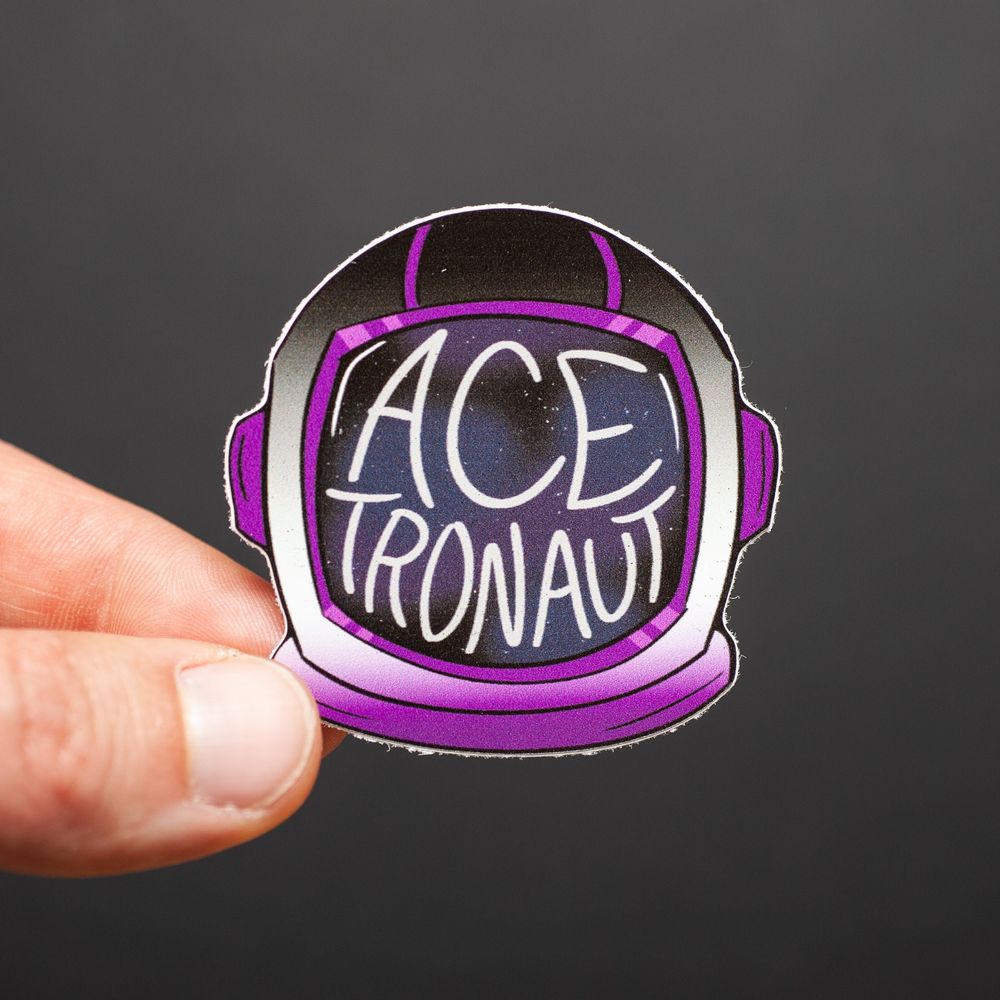 Acetronaut sticker - asexual pride - lgbtqia pride