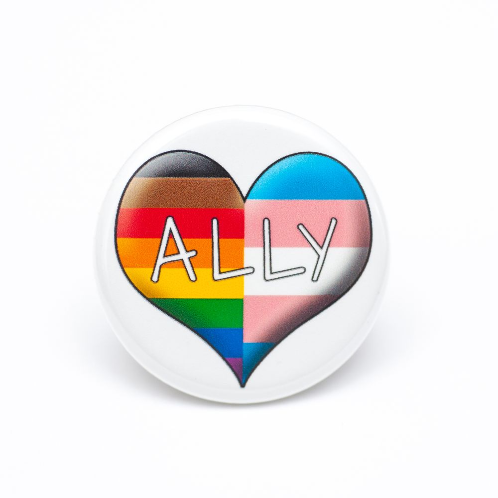 LGBTQ+ Ally button