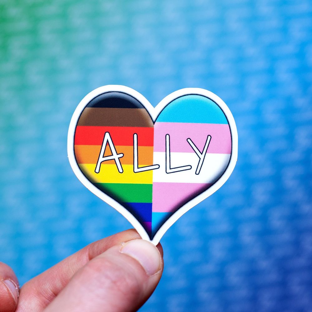 LGBTQ+ Ally inclusive sticker